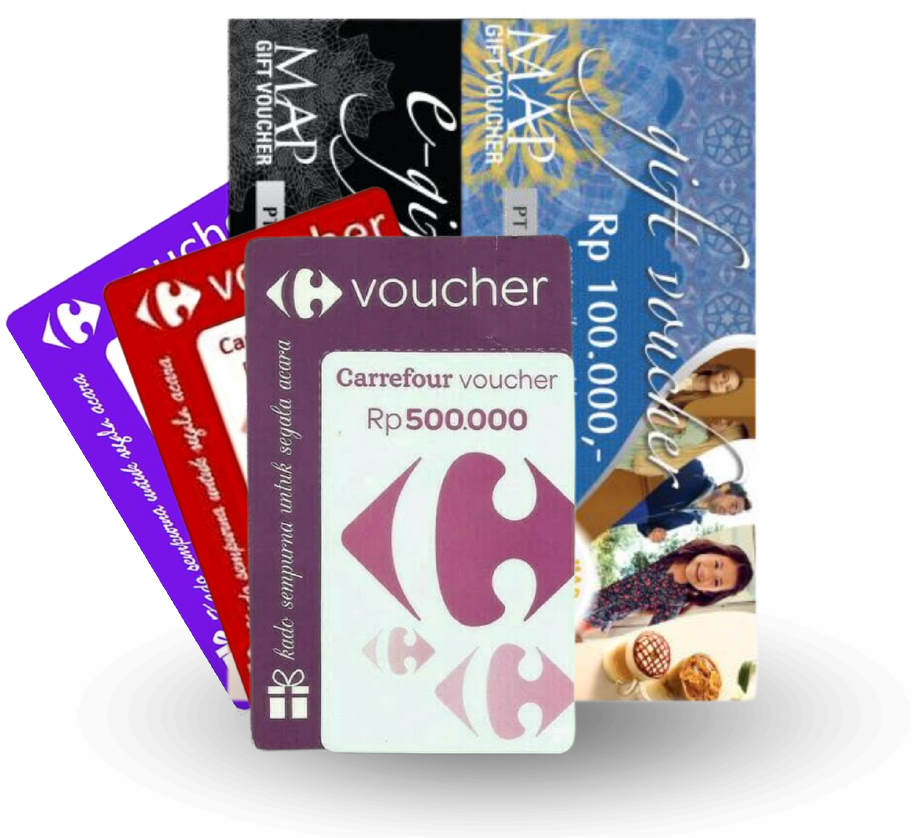 Voucher digital untuk promosi dan penghargaan perusahaan